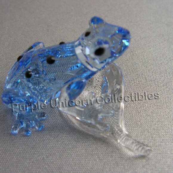 Swarovski Crystal SCS 2009 Gorilla Event Blue Dart Frog ~ SIGNED by Designer - Picture 7 of 8